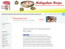 Tablet Screenshot of malayalamrecipe.com